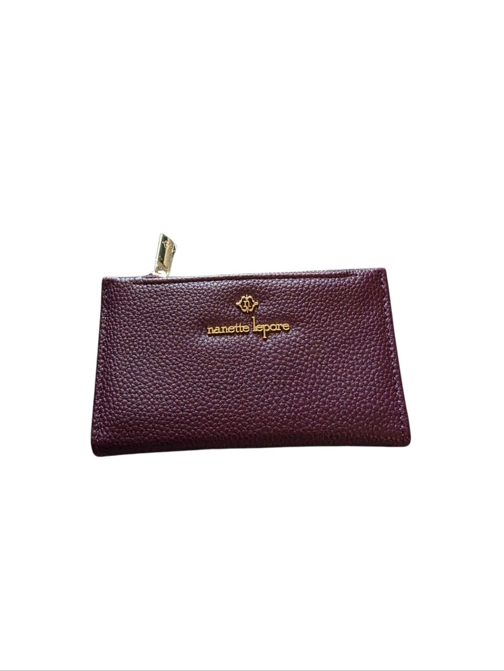 Nanette Lepore compact wallet snap closure